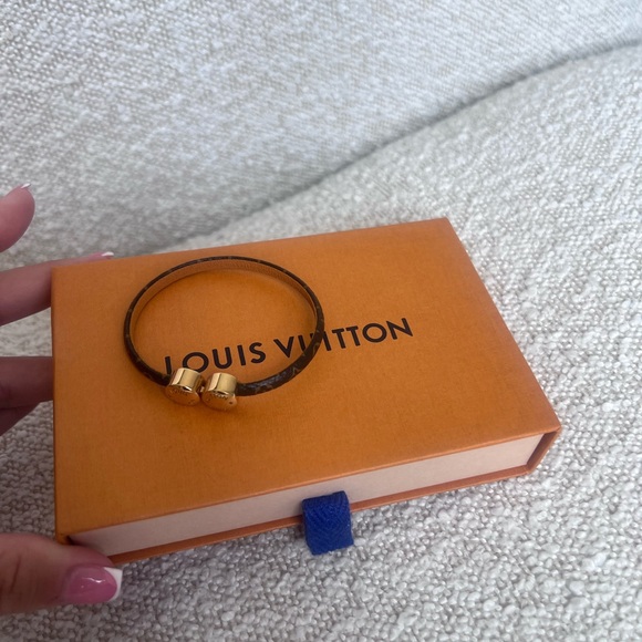 Louis Vuitton Gold and Brown Bracelet - Picture 1 of 6
